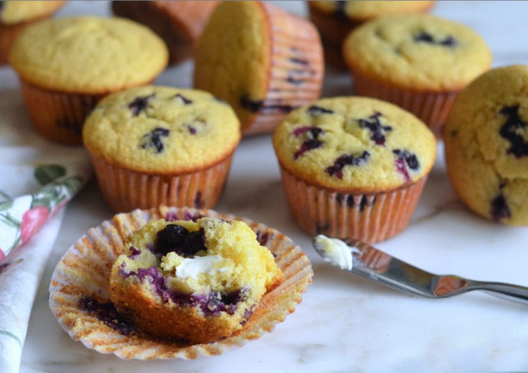 Blueberry Corn Muffins